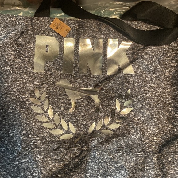 💕PINK💕by Victoria's Secret💕PINK💕
Large 🩶Gray🩶Canvas Tote/NWT - Picture 3 of 7